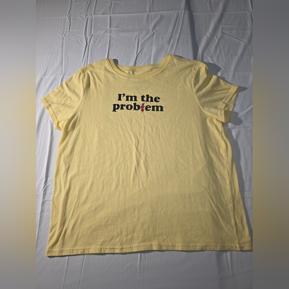 Social Edition womens "Im The Problem" Graphic T Shirt Size XL(16-18)